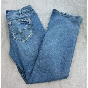 Silver Jeans Womens 30 x30 (Tag 33x33) Suki Bootcut Medium Wash Blue